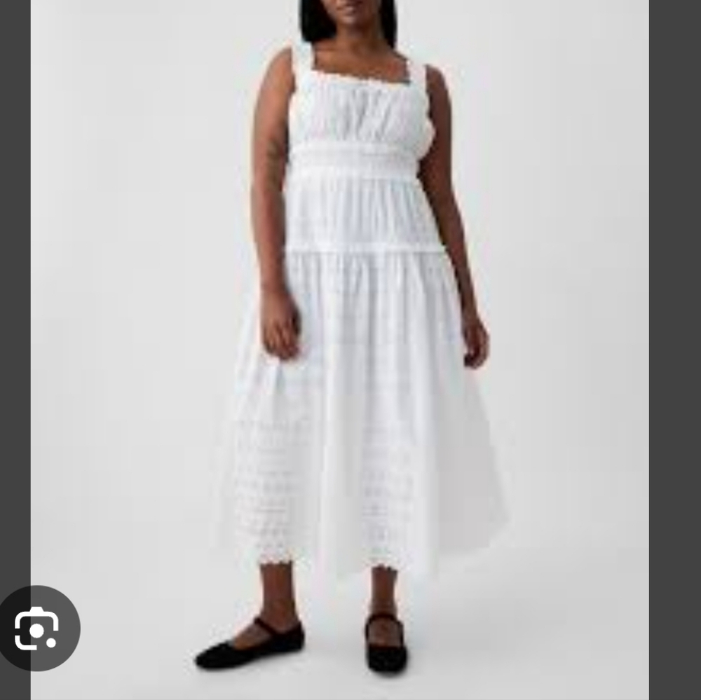 Gap X Doen Eyelet Midi Dress